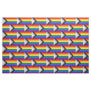 SlipperyJoe's Progress Pride-vlag zes klassieke ho Stof