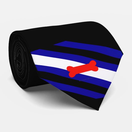 SlipperyJoe's Puppy Play Pride Flag fetishes LGBTQ Stropdas (Opgerold)