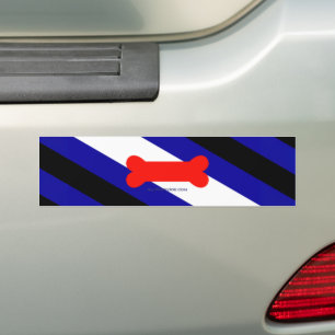 SlipperyJoe's puppy play pride vlag express kink i Bumpersticker