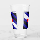 SlipperyJoe's puppy play pride vlag express kink i Glas (Rechts)