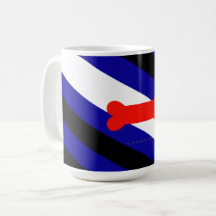 SlipperyJoe's puppy play pride vlag express kink i Koffiemok