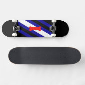 SlipperyJoe's puppy play pride vlag express kink i Skateboard (Horizontaal)