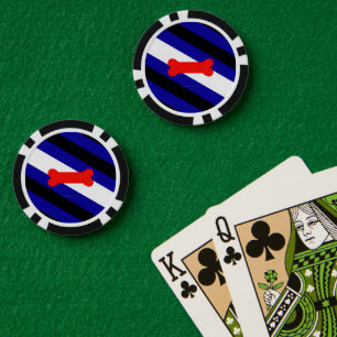 SlipperyJoe's puppy play trotsky trots trots vlag Poker Chips