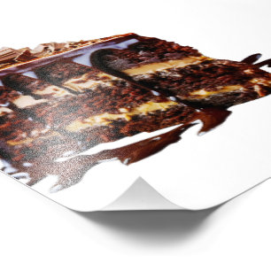 SlipperyJoe's pure chocoladetaart is rijk aan deca Foto Afdruk