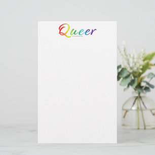 SlipperyJoe's rare enkele expressieve woord vloeie Briefpapier