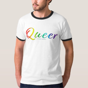 SlipperyJoe's rare enkele expressieve woord vloeie T-shirt