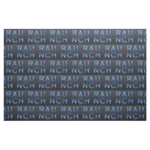 SlipperyJoe's raunch metallic grote blauwe letters Stof