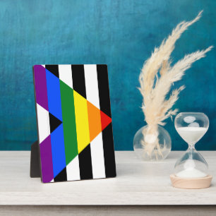 SlipperyJoe's rechte bondgenoot vlag effen regenbo Fotoplaat