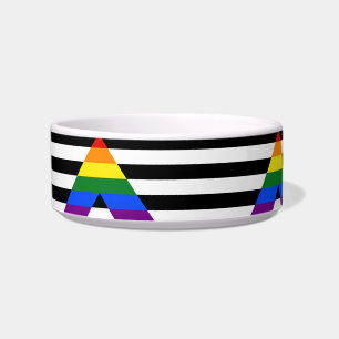 SlipperyJoe's rechte bondgenoot vlag effen regenbo Voerbakje