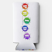 SlipperyJoe's regenboog gekleurde pride teken woor (Achterkant)