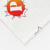 SlipperyJoe's regenboog gekleurde pride teken woor Fleece Deken (Hoek)