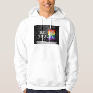 SlipperyJoe's regenboog trots kleurenpaneel stadss Hoodie