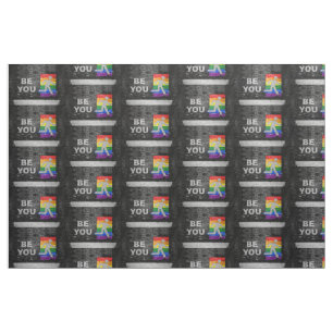 SlipperyJoe's regenboog trots kleurenpaneel stedel Stof