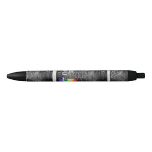 SlipperyJoe's regenboog trots kleurenpaneel stedel Zwarte Inkt Pen
