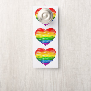 SlipperyJoe's regenboogkleurige hart gekrabbelde w