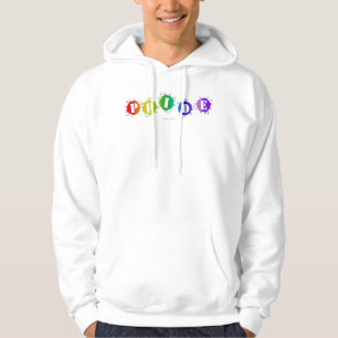SlipperyJoe's regenboogkleurige pride-teken barst Hoodie