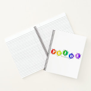 SlipperyJoe's regenboogkleurige pride-teken barst  Notitieboek