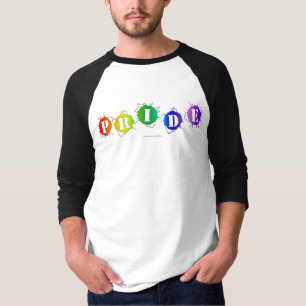 SlipperyJoe's regenboogkleurige pride-teken barst T-shirt