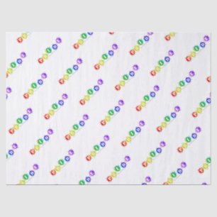 SlipperyJoe's regenboogkleurige pride-teken barst Tissuepapier