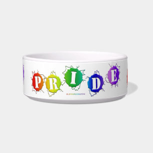 SlipperyJoe's regenboogkleurige pride-teken barst Voerbakje