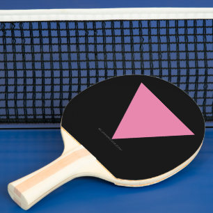 SlipperyJoe's roze driehoek vlag helder roze symbo Tafeltennisbatje