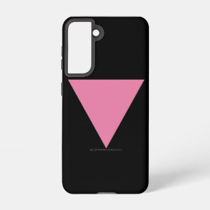 SlipperyJoe's roze driehoekige vlag helder roze sy Samsung Galaxy Hoesje
