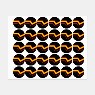 SlipperyJoe's rubber trotsky-vlag pijlen chevrons  Labels