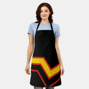 SlipperyJoe's rubber trotsky vlag pijlen chevrons Schort
