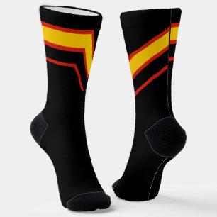 SlipperyJoe's rubber trotsky vlag pijlen chevrons Sokken