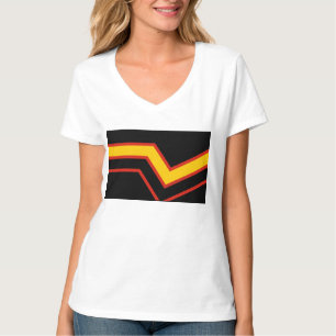 SlipperyJoe's rubber trotsky vlag pijlen chevrons T-shirt