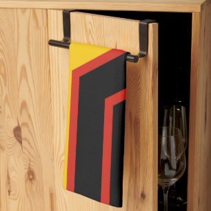 SlipperyJoe's rubber trotsky vlag pijlen chevrons  Theedoek