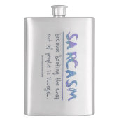 SlipperyJoe's Sarcasm slaat illegale grappige slog Flacon (Voorkant)