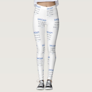 SlipperyJoe's sarcasme gepolijst metalen illusie h Leggings