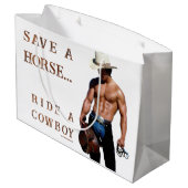 SlipperyJoe's save horse ride rietje cowboy pet mu Groot Cadeauzakje (Achterkant Gekanteld)