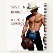 SlipperyJoe's save horse ride rietje cowboy pet mu Notitieboek (Achterkant)