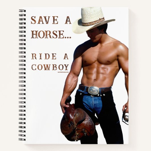SlipperyJoe's save horse ride rietje cowboy pet mu Notitieboek (Voorkant)
