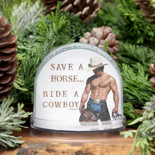 SlipperyJoe's save horse ride rietje cowboy pet mu Sneeuwbol