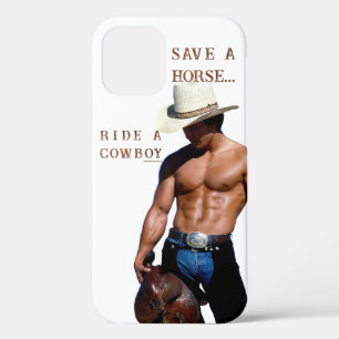 SlipperyJoe's save paard rijden strohoed cowboyhoe iPhone 12 Pro Hoesje
