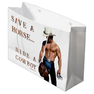 SlipperyJoe's save paard rijden strooien cowboyhoe Groot Cadeauzakje