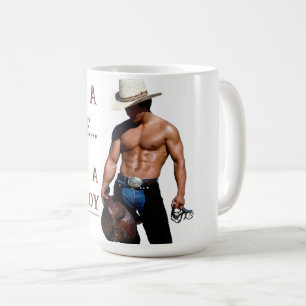 SlipperyJoe's save paard rijden strooien cowboyhoe Koffiemok