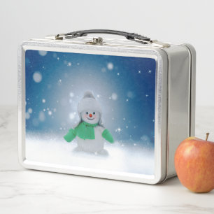 SlipperyJoe's schattige kerst-sneeuwmannenpersonag