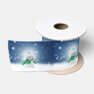 SlipperyJoe's schattige kerst-sneeuwmannenpersonag Lint