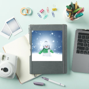 SlipperyJoe's schattige kerst-sneeuwmannenpersonag Sticker