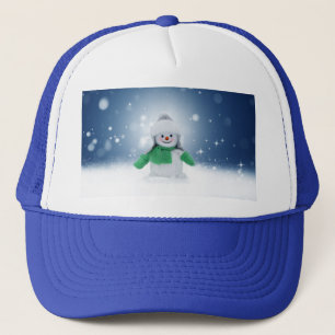 SlipperyJoe's schattige kerst-sneeuwmannetje Trucker Pet