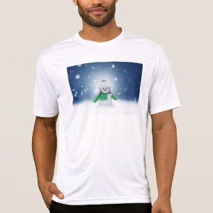 SlipperyJoe's schattige Kerstman-sneeuwmannetje T-shirt