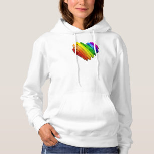 SlipperyJoe's sculpturale driedimensionale hart b Hoodie