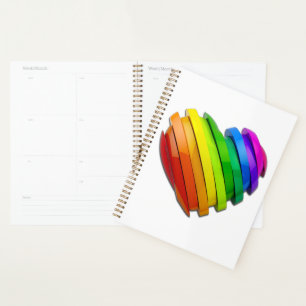 SlipperyJoe's sculpturale driedimensionale hart b Planner
