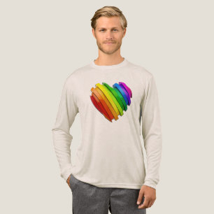 SlipperyJoe's sculpturale driedimensionale hart b Tri-Blend Shirt