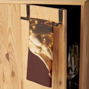 SlipperyJoe's shirtless mannen rug-aan-rug kerst Theedoek