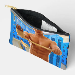 SlipperyJoe's shirtloze gespierde man abs borst sc Etui